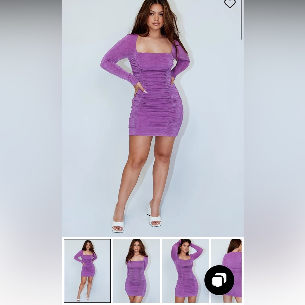 Princess Polly EVERLEIGH MINI DRESS PURPLE